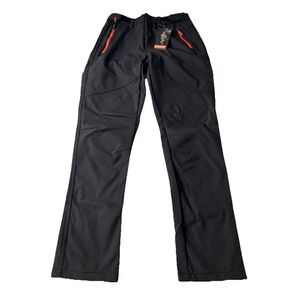 Free Soldier Womens Softshell Snow Ski Pants Size 28x30 Black Orange